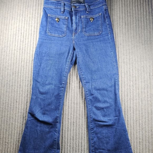 Veronica Beard Jeans Carson Ankle Flare High Rise Tide Down Women's 26 - Picture 2 of 11